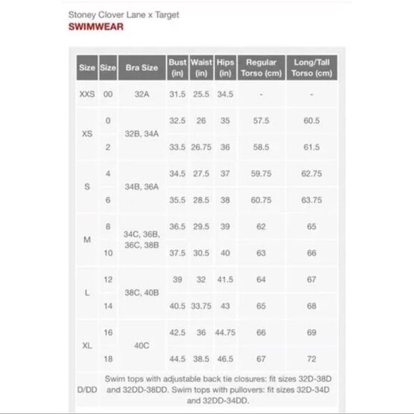 NWT Stoney Clover Lane X Target Flutter Heart Print Bikini Bottom Size M - Picture 6 of 7